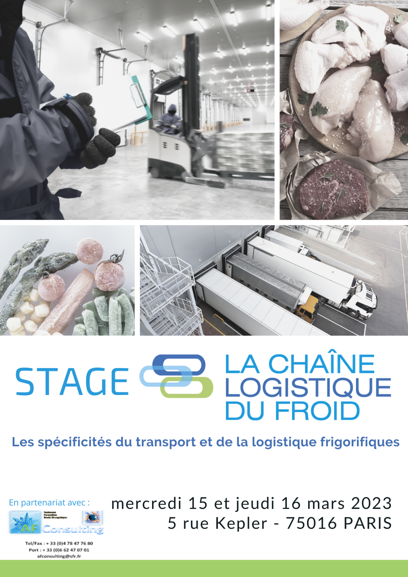 Stage de Formation aux spécificités des métiers du transport et de la logistique frigorifiques