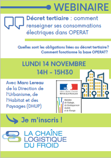 Décret tertiaire et base OPERAT : Webinaire le 14 novembre à 14h