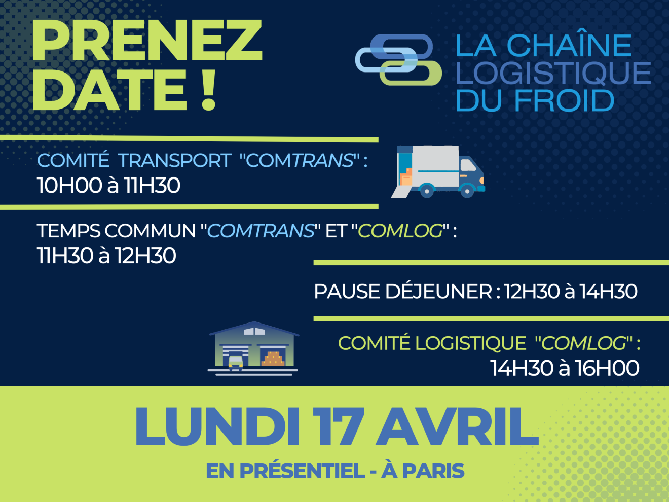 PRENEZ-DATE : Réunion des Comités Transport et Logistique le 17 avril 2023