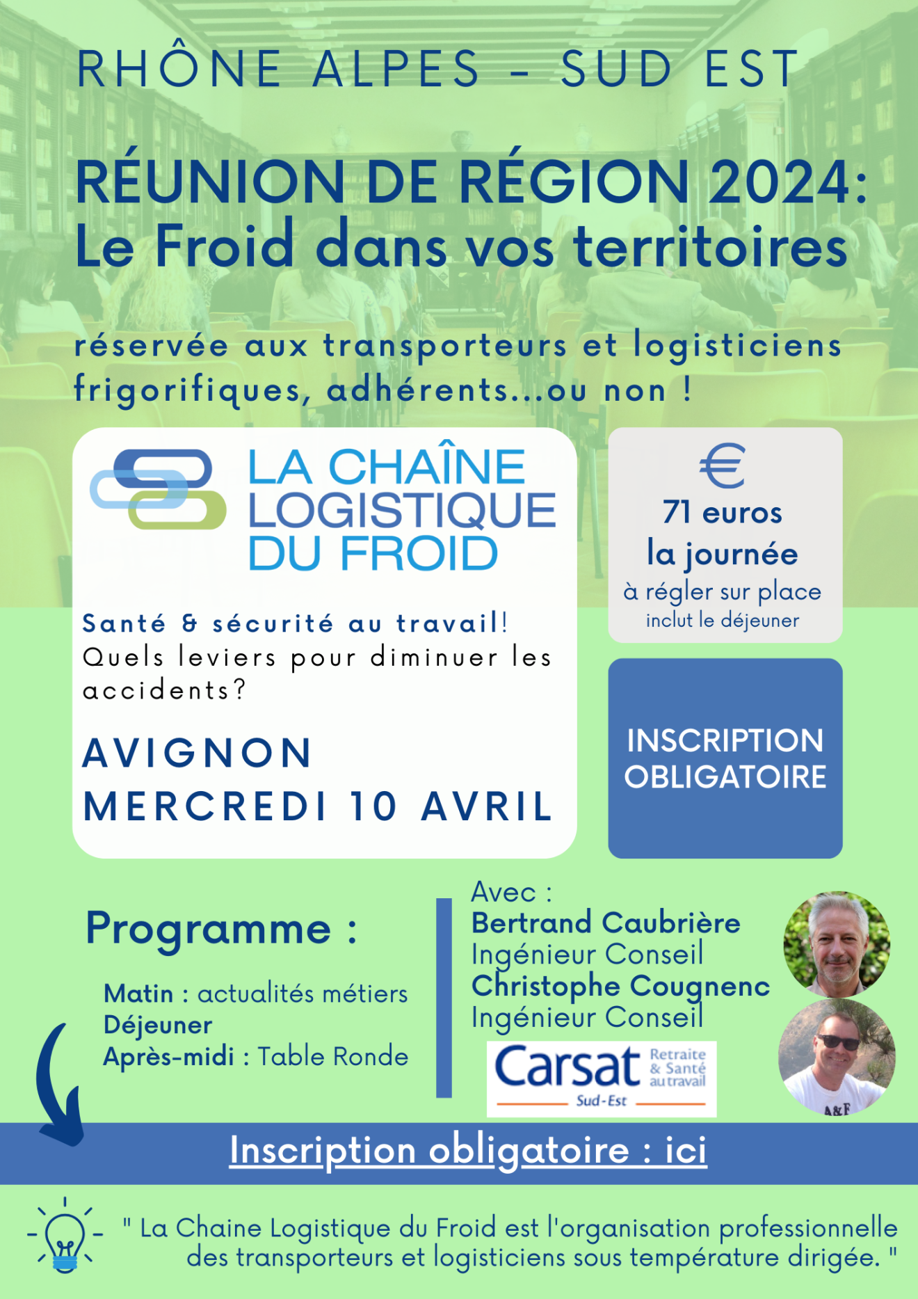 Compte rendu : Réunion de région en Rhône Alpes - Sud Est du 10 avril 2024